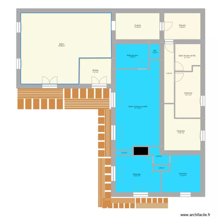 fonsorbes apres travaux R+1. Plan de 