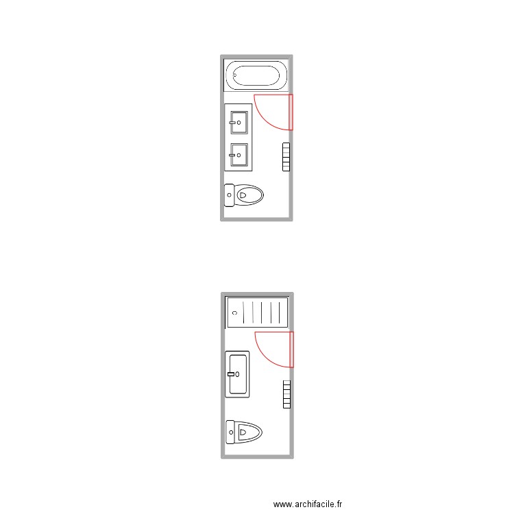 MARIA IGLESIAS. Plan de 2 pièces et 7 m2