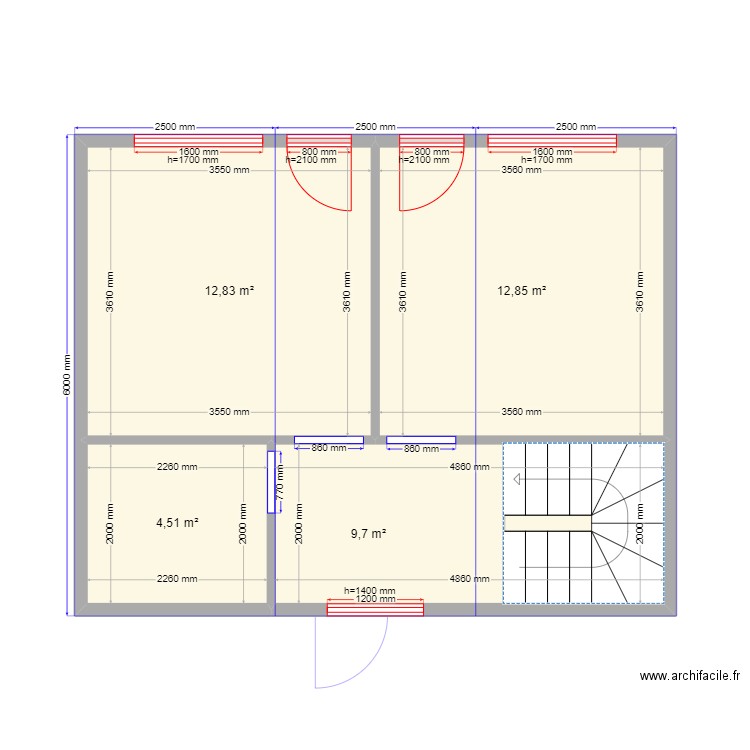 Андрей Крым 6. Plan de 0 pièce et 0 m2