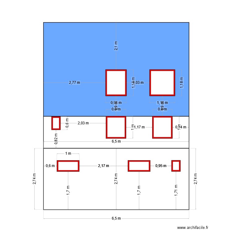 façade nord bât 4. Plan de 0 pièce et 0 m2
