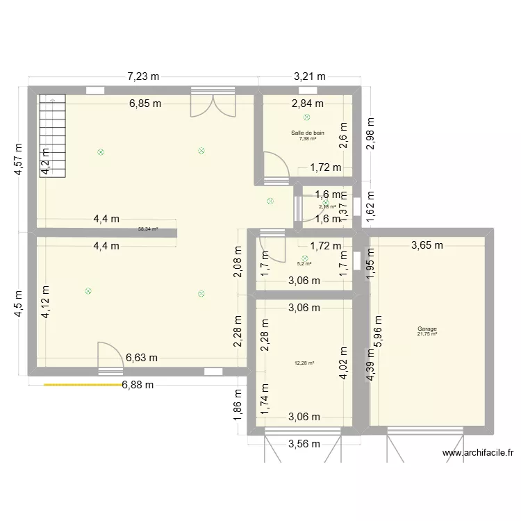 555. Plan de 6  et 107 m²