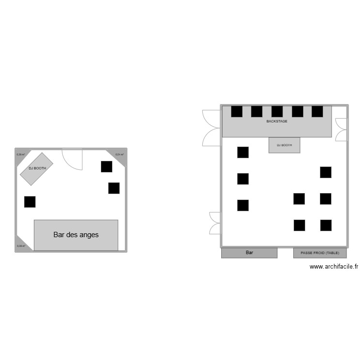 plan moment scindé (Urban 10.05). Plan de 5 pièces et 117 m2
