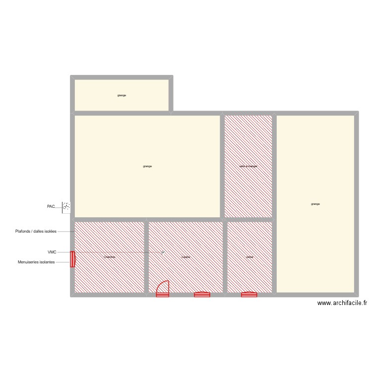 el filali younes étape 1 rdc. Plan de 7 pièces et 215 m2