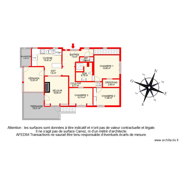 BI27125. Plan de 24 pièces et 201 m2