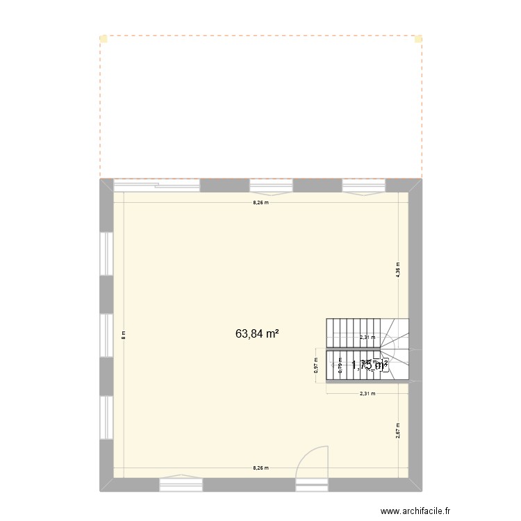 Erasme_v4. Plan de 9 pièces et 129 m2