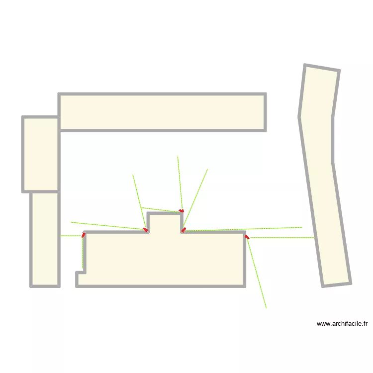 Coll&egrave;ge Lasalle. Plan de 5  et 52 m²
