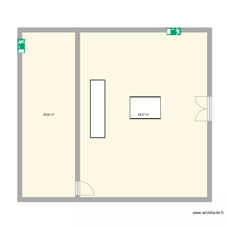 viujufdhhirfiazefihzefihzfhizhfiaihzef. Plan de 2 pièces et 98 m²