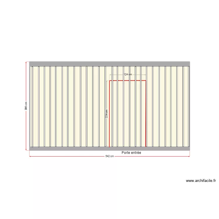 cabanon pelletier face avant. Plan de 