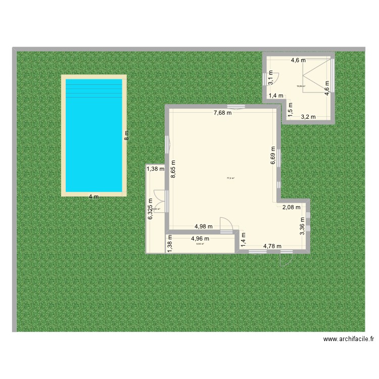 Valérie Turc. Plan de 4 pièces et 112 m2
