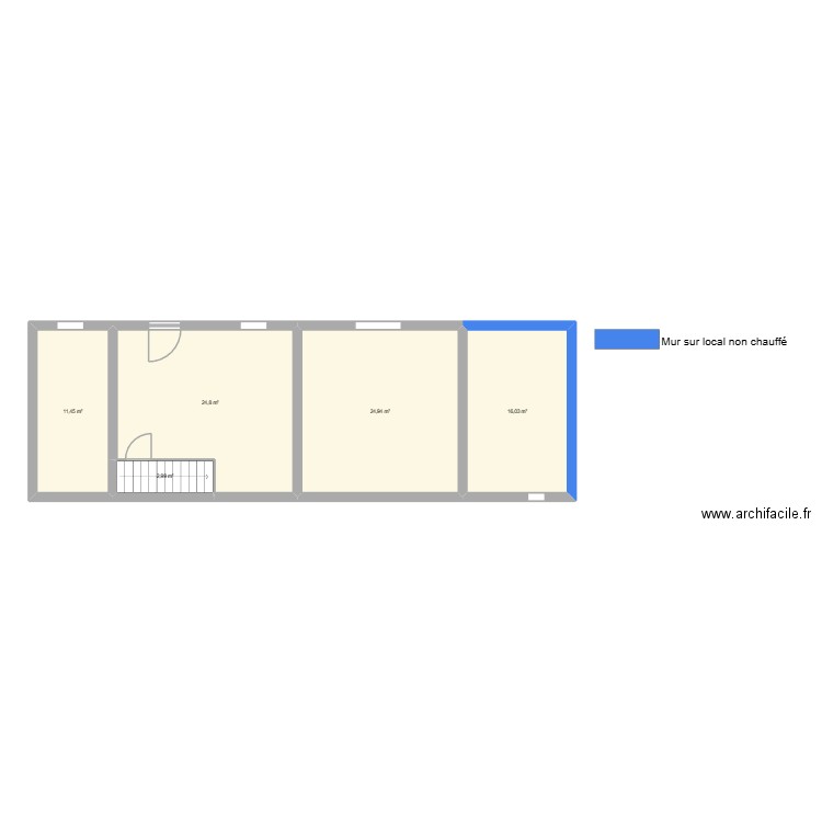 morazzoni. Plan de 5 pièces et 80 m2
