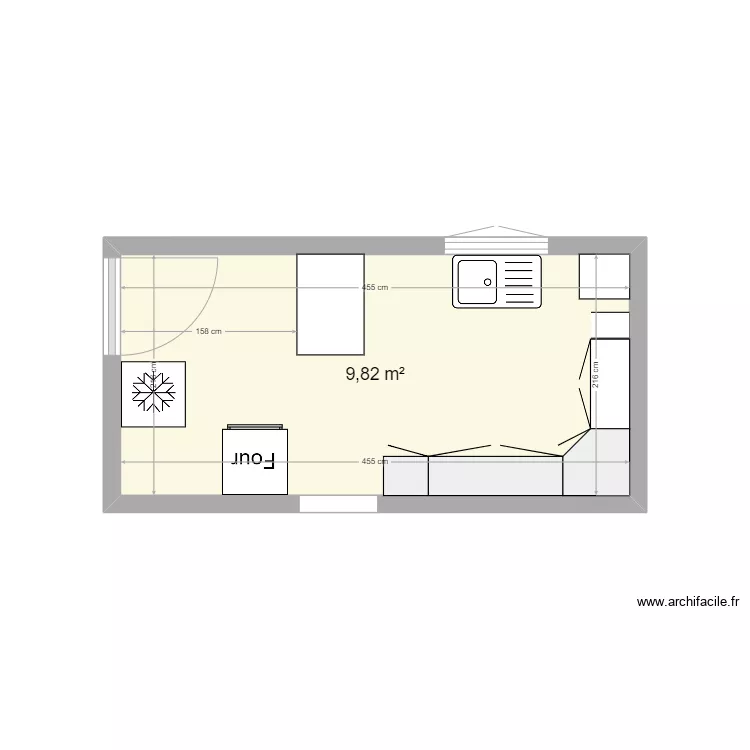 Cuisine Boll&egrave;ne. Plan de 