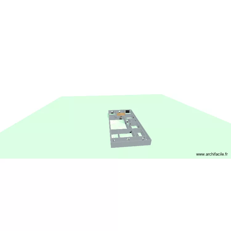 Akoli. Plan de 13  et 317 m²
