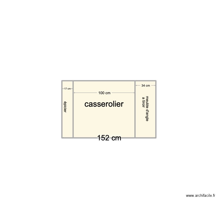meuble cuisine 2. Plan de 0 pièce et 0 m2