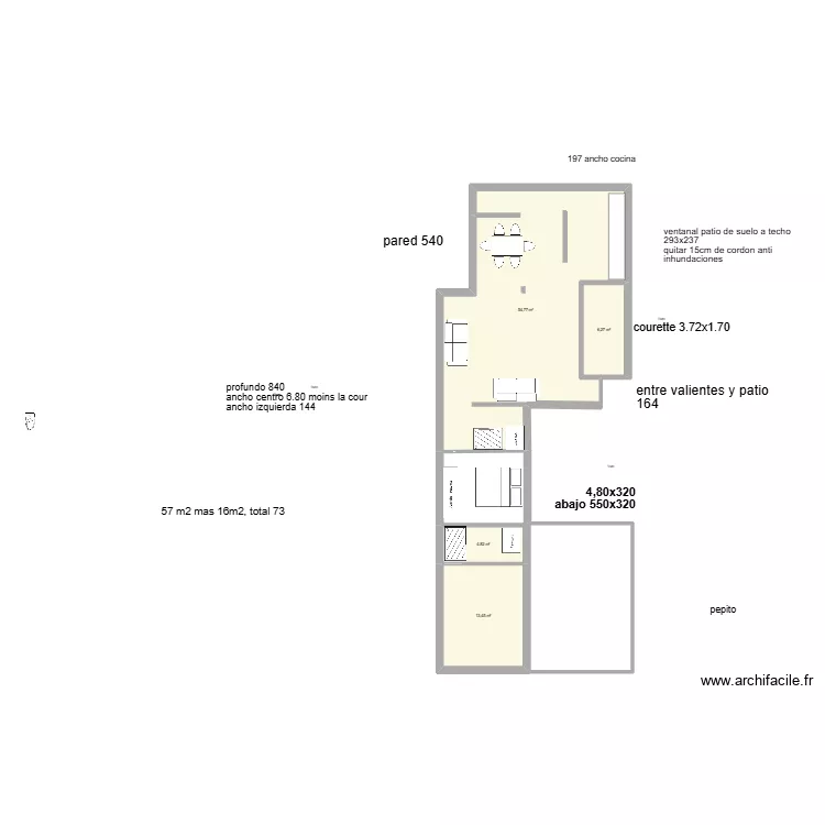 planta baja estrella del mar. Plan de 