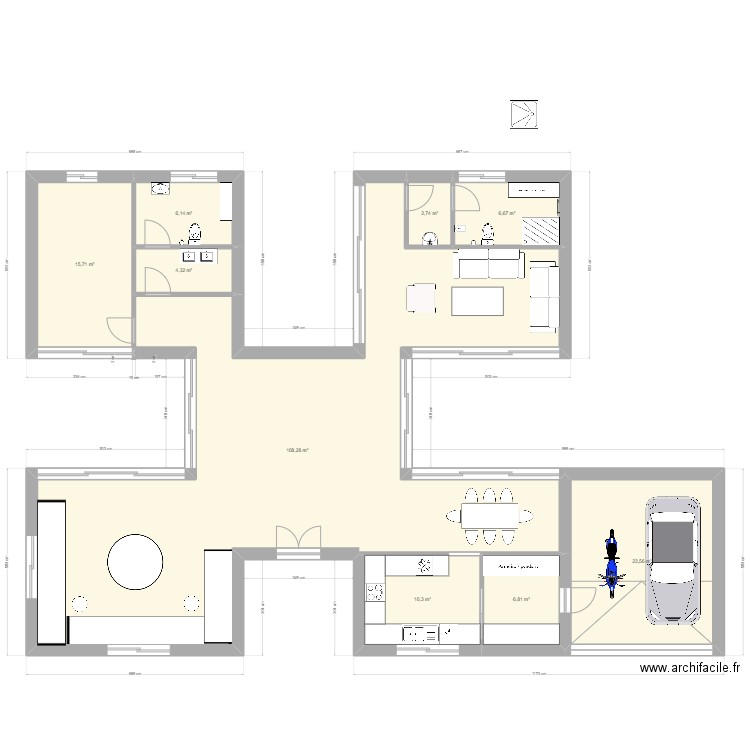 villa 250 rdc. Plan de 0 pièce et 0 m2