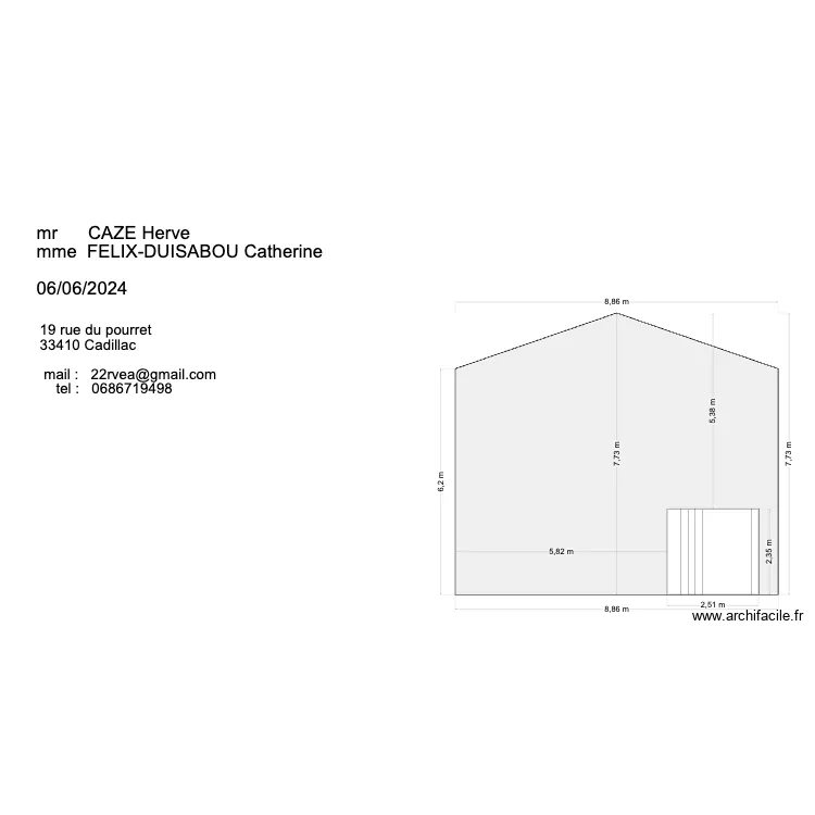 façade nord 1. Plan de façade nord 1. Plan de