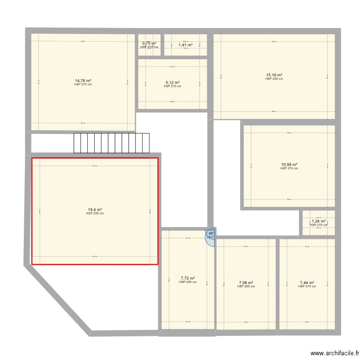 1ER ETAGE 2. Plan de 0 pièce et 0 m2