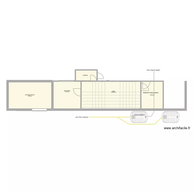 labo2555. Plan de 5 Pièces et 77 m²