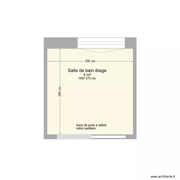 DE PROOST PUJADAS/ABOUDACAR SDB &eacute;tage. Plan de 