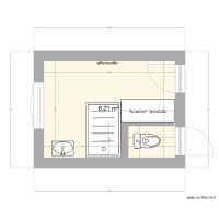Salle de bain avec barres d'appui