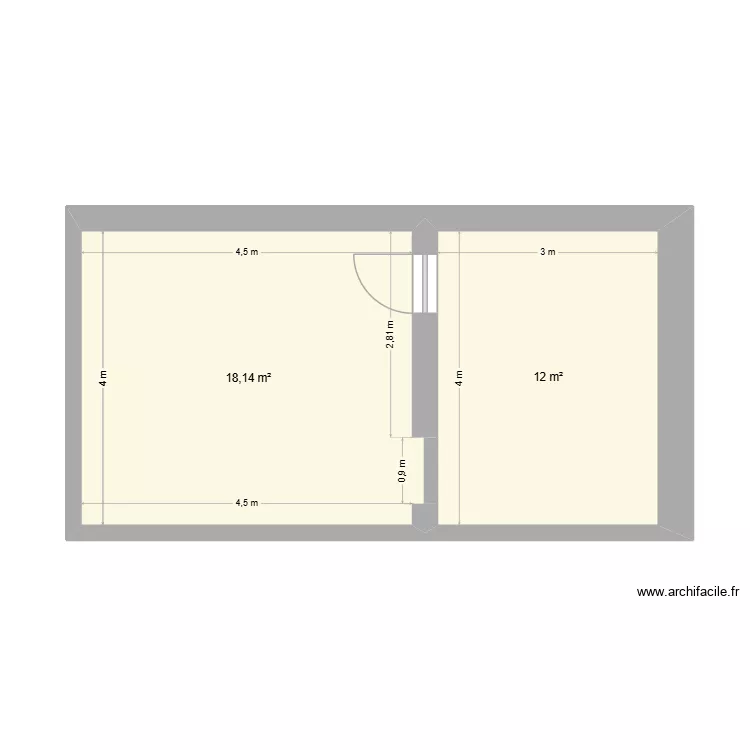 Castle 2. Plan de 2 Pièces et 30 m² Castle 2. Plan de 2 Pièces et 30 m²