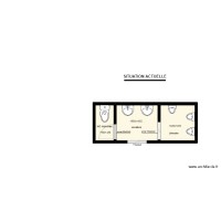 VUE EN PLAN TOILETTES HOMMES
