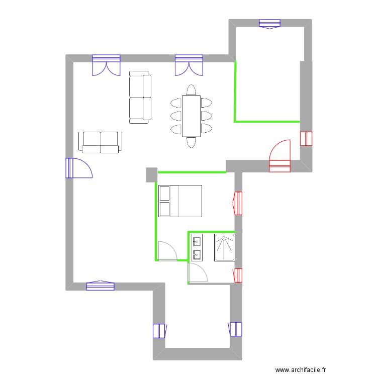 Renovation Thierry et Liliane.. Plan de 0 pièce et 0 m2