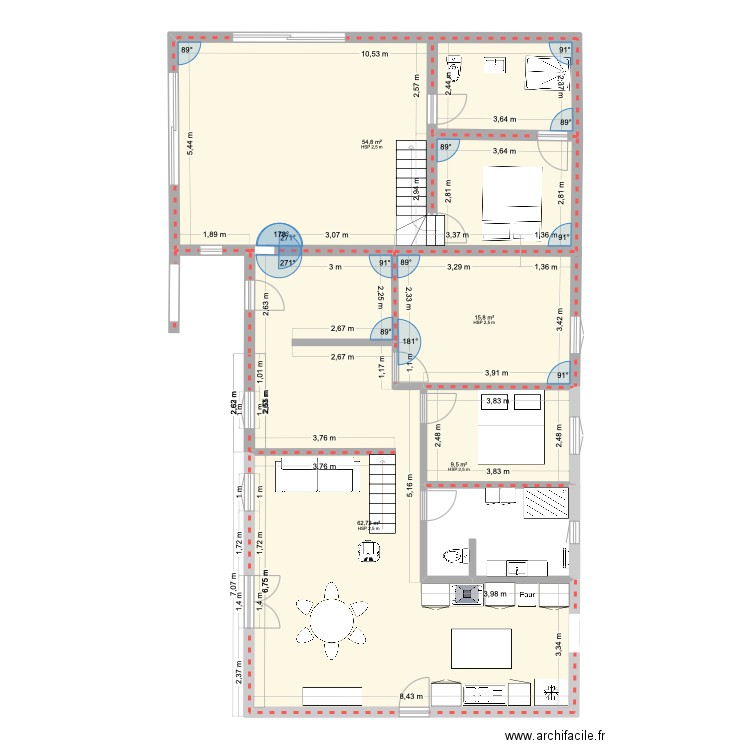 Offemont V2. Plan de 4 pièces et 143 m2