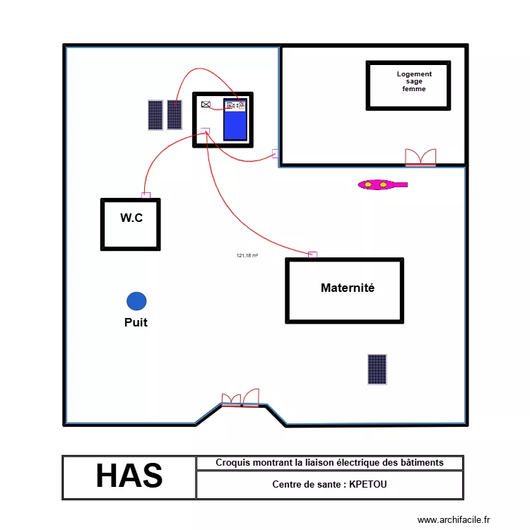 PLAN DE MASSE CS KPETOU. Plan de 