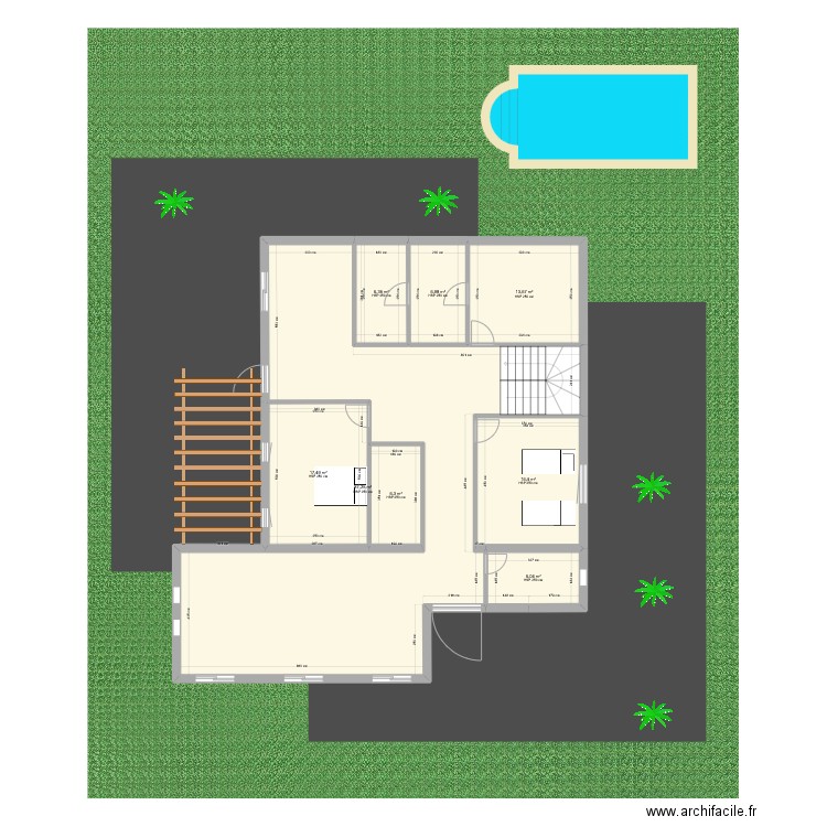 Kerkour 3.1. Plan de 8 pièces et 161 m2