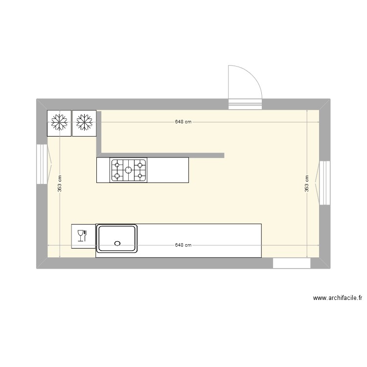 CUISINE V5. Plan de 0 pièce et 0 m2