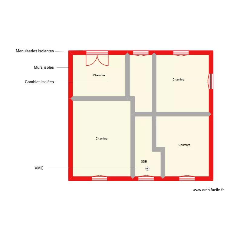 FREMONT ETAGE ETAT 1 et 2. Plan de 