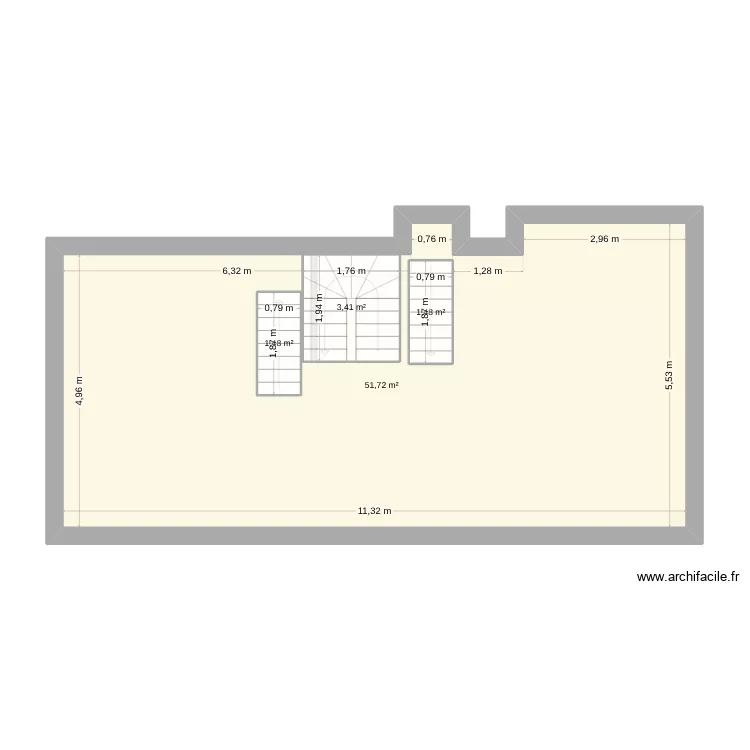 Cast. Plan de 7  et 122 m²