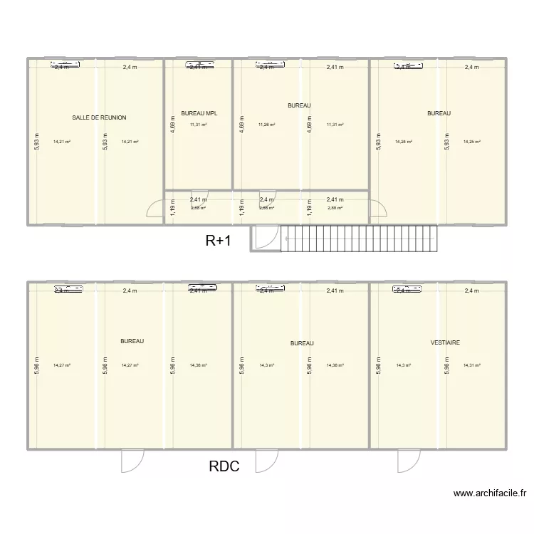 CNR CHANTIER USINE ST VALLIER. Plan de 