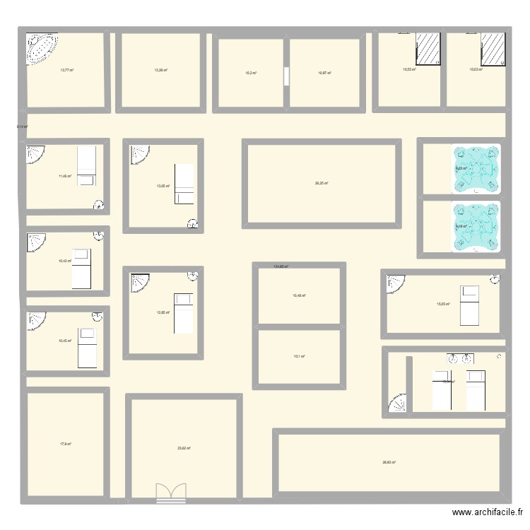 spa. Plan de 0 pièce et 0 m2