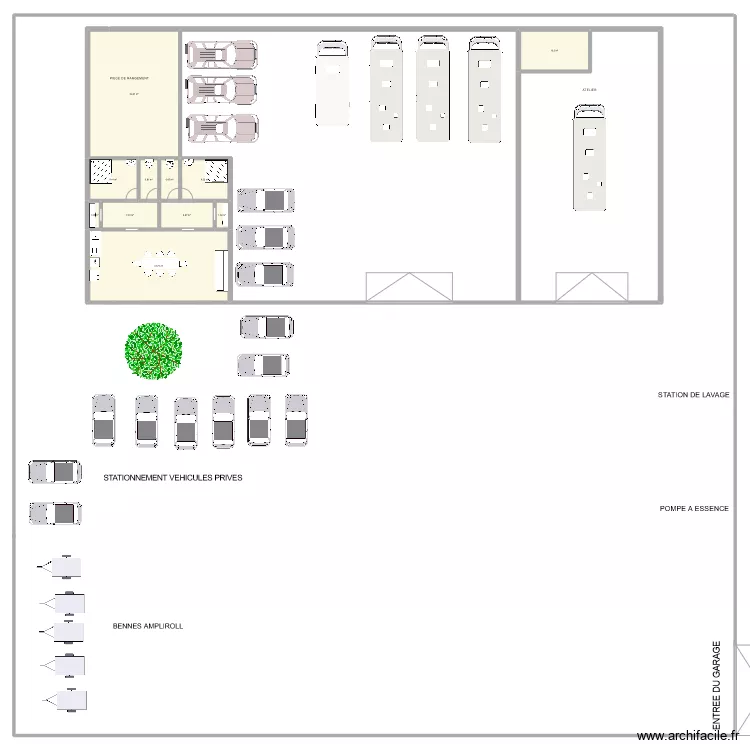 GARAGE C.C.ORIENTE. Plan de 