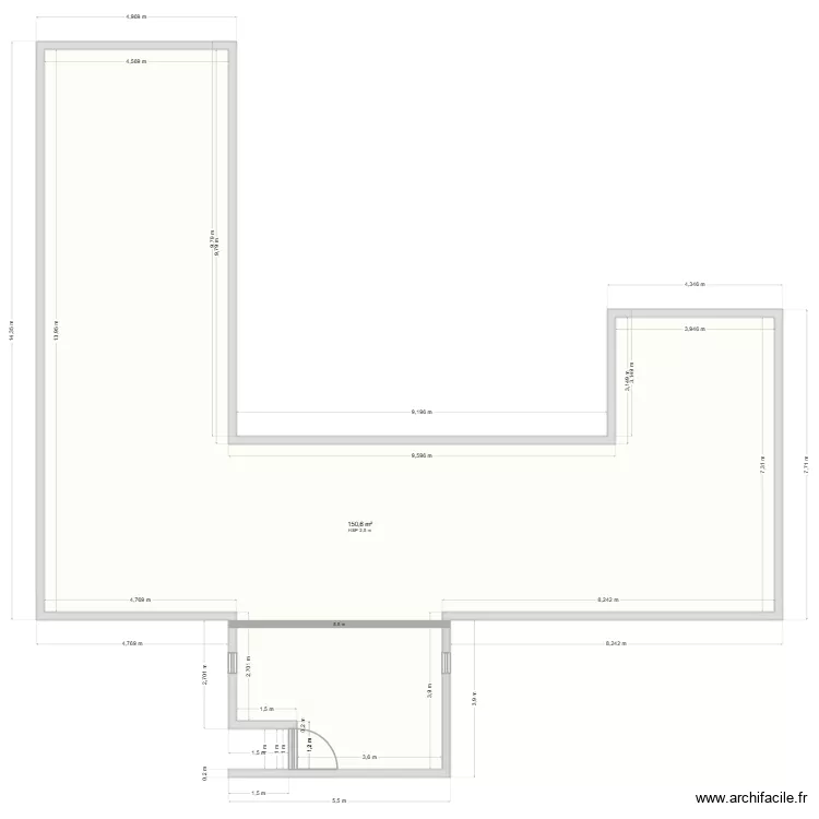 DELAMARRE 2. Plan de 1 et 151 m² DELAMARRE 2. Plan de 1 et 151 m²
