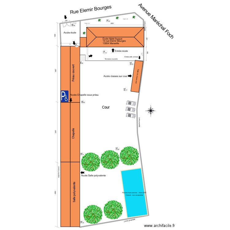 Timon david  - RDC timon david pour AT4. Plan de 11 pièces et 171 m2