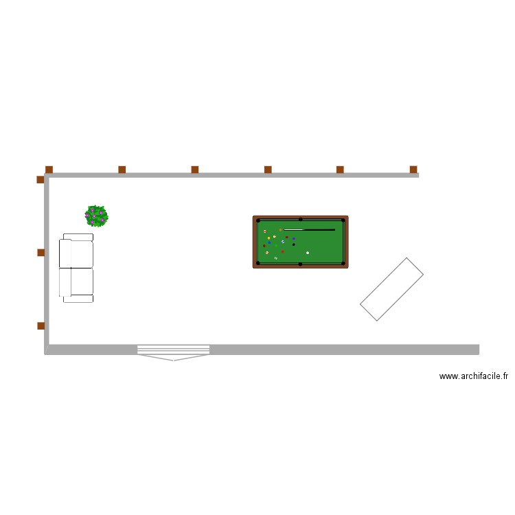 terrasse b. Plan de 0 pièce et 0 m2