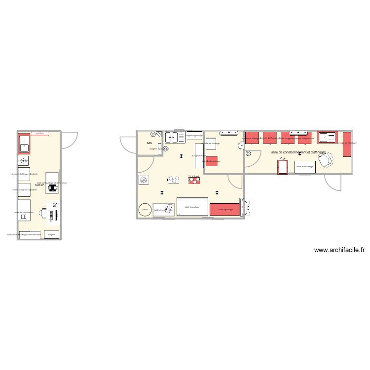 agrandissement labo 17122026. Plan de 0 pièce et 0 m2 agrandissement labo 17122026. Plan de 0 pièce et 0 m2