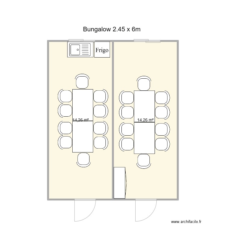 CHANTIER MONT BOUCHER SUR JABRON. Plan de 2 pièces et 29 m2