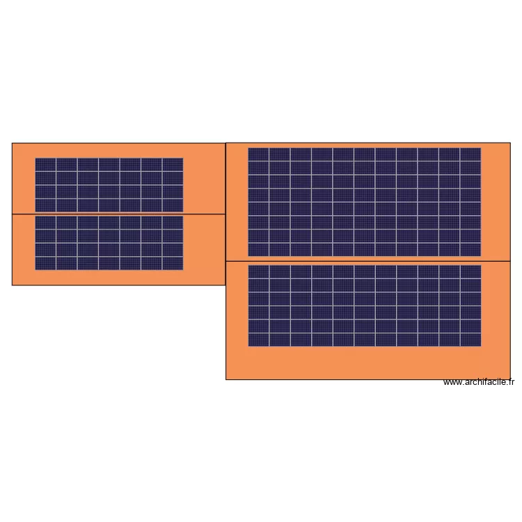 MB FERMETURE 92.4KWC ( 210modules ). Plan de 