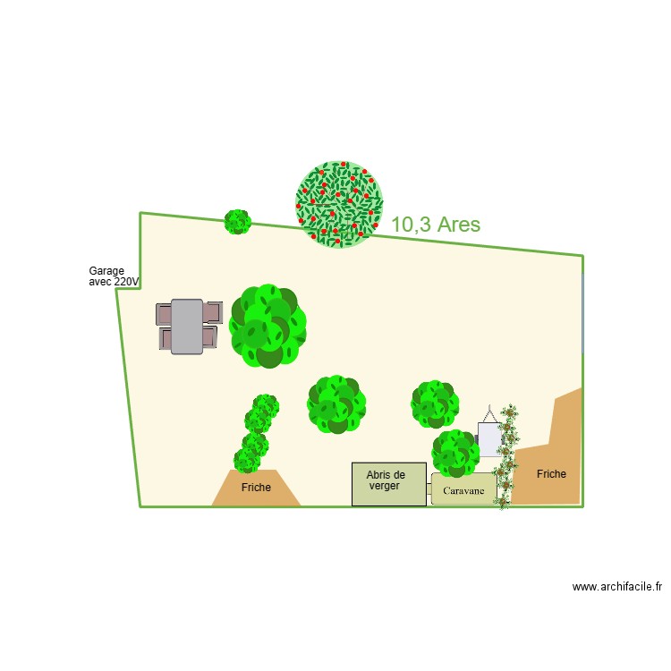 Version 2024 01. Plan de 1 pièce et 16 m2