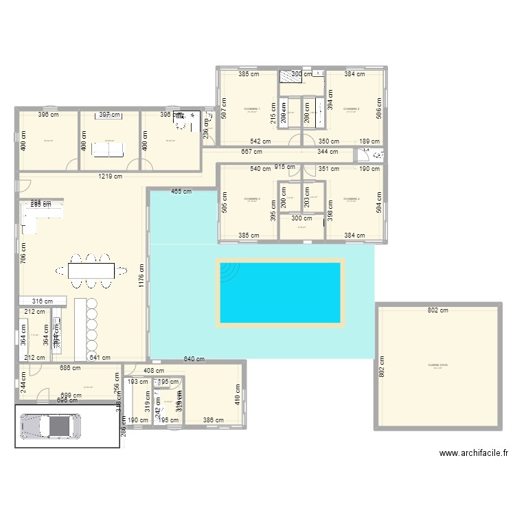 maison caz 3. Plan de 0 pièce et 0 m2