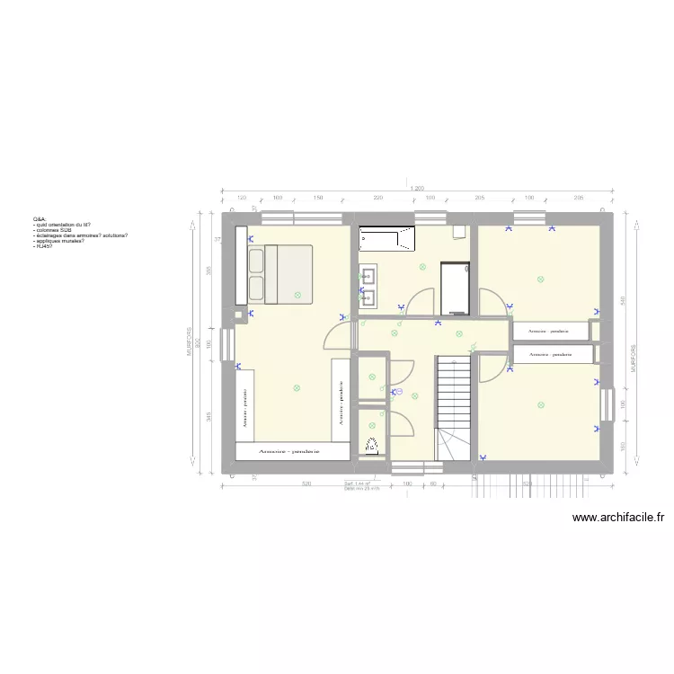 Malève_1. Plan de 12 et 77 m² Malève_1. Plan de 12 et 77 m²