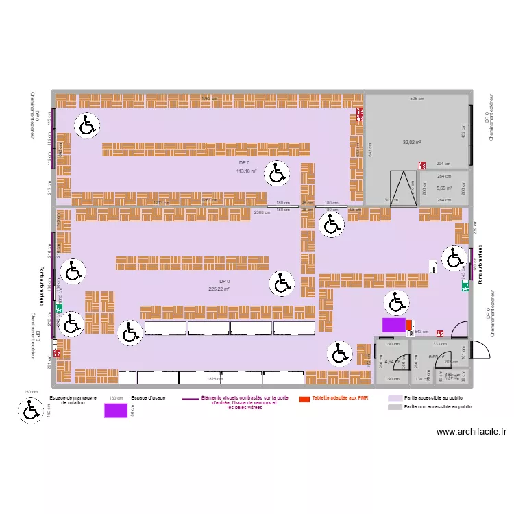 LE D&Eacute;P&Ocirc;T APRES TRAVAUX ESPACE ROT ET USAGE. Plan de 