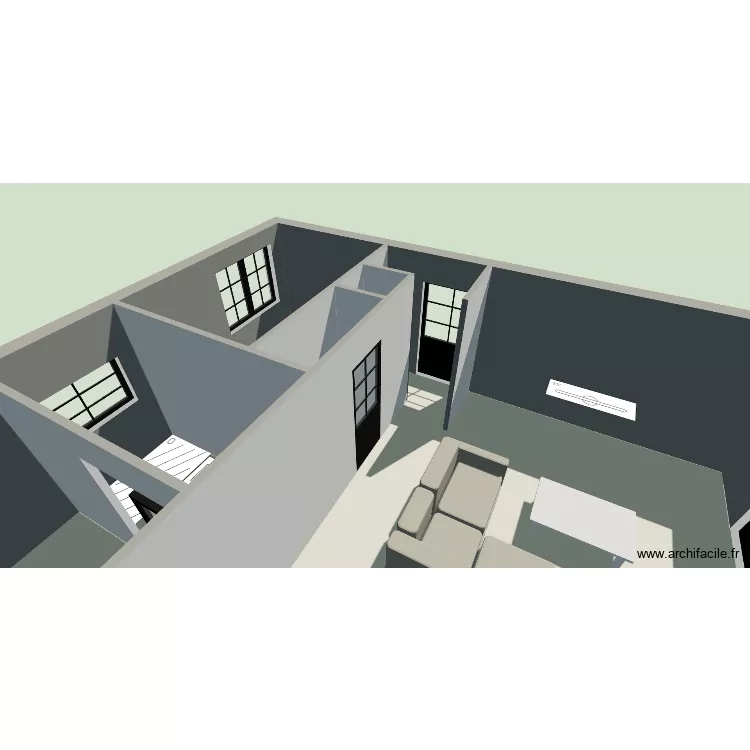fareins. Plan de 9  et 85 m²