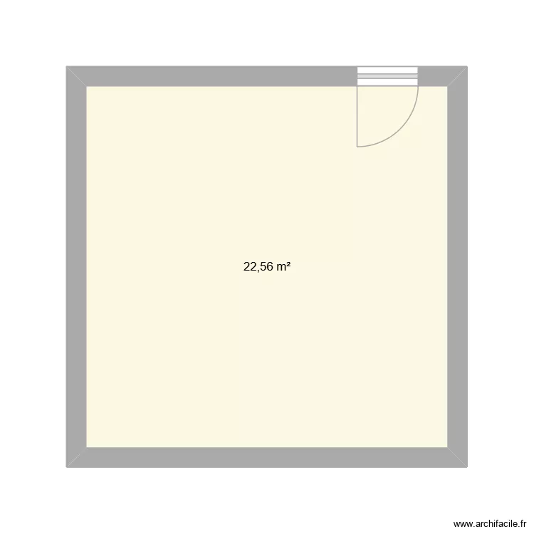 blabla. Plan de 1  et 23 m²