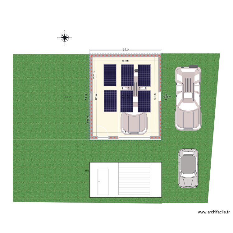 garage2. Plan de 0 pièce et 0 m2 garage2. Plan de 0 pièce et 0 m2