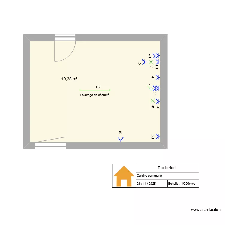 Rochefort- cuisine commune. Plan de Rochefort- cuisine commune. Plan de